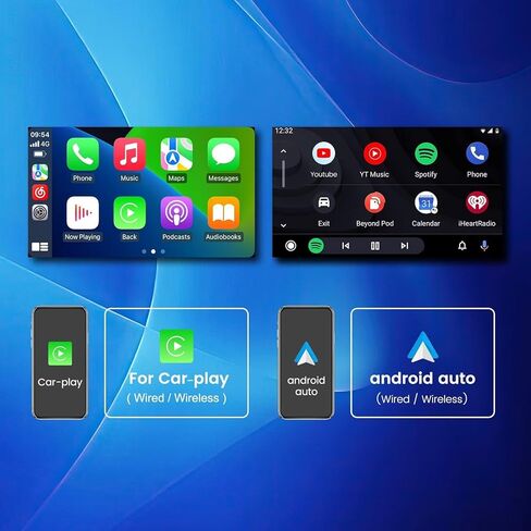 Andorid 13 8 Core 4+64GB راديو السيارة ستيريو لسيارة Dodge Ram 1500 2500 3500 2013-2019 استبدال ترقية وحدة رأس التيار المتردد التلقائي، 9 بوصات 1280x720 شاشة تعمل باللمس Car-Play/Android Auto، DSP/AM/FM/SWC/5G WiFi in Kuwait
