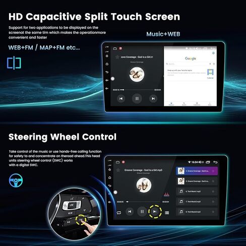 Andorid 13 8 Core 4+64GB راديو السيارة ستيريو لسيارة Dodge Ram 1500 2500 3500 2013-2019 استبدال ترقية وحدة رأس التيار المتردد التلقائي، 9 بوصات 1280x720 شاشة تعمل باللمس Car-Play/Android Auto، DSP/AM/FM/SWC/5G WiFi in Kuwait