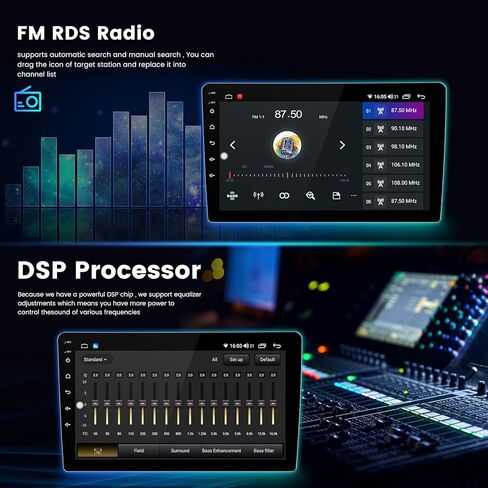 Andorid 13 8 Core 4+64GB Car Radio Stereo for Dodge Ram 1500 2500 3500 2013-2019 Automatic AC Head Unit Upgrade Replacement, 9" 1280x720 Touch Screen Car-Play/Android Auto,DSP/AM/FM/SWC/5G WiFi in Saudi Arabia