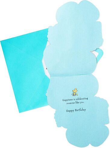 Hallmark Signature Peanuts Birthday Card (Snoopy, Happiness) in Saudi Arabia