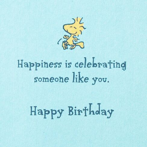 Hallmark Signature Peanuts Birthday Card (Snoopy, Happiness) in Saudi Arabia