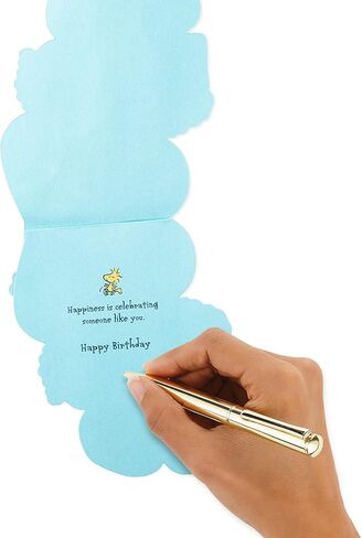 Hallmark Signature Peanuts Birthday Card (Snoopy, Happiness) in Saudi Arabia