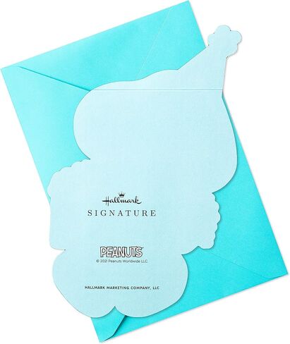 Hallmark Signature Peanuts Birthday Card (Snoopy, Happiness) in Saudi Arabia
