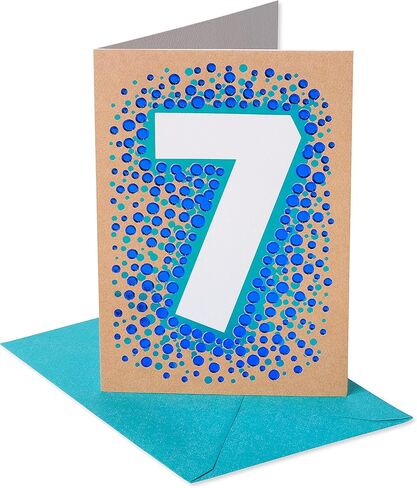American Greetings 7th Birthday Card (Big 7) in Saudi Arabia