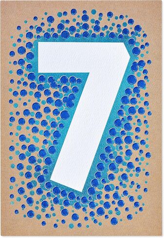 American Greetings 7th Birthday Card (Big 7) in Saudi Arabia