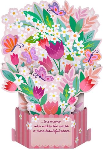 Hallmark Paper Wonder Musical Pop Up Birthday Card with Motion (Butterflies and Flowers) in Saudi Arabia