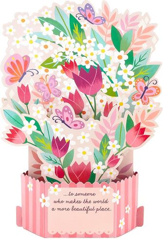 Hallmark Paper Wonder Musical Pop Up Birthday Card with Motion (Butterflies and Flowers) in Saudi Arabia