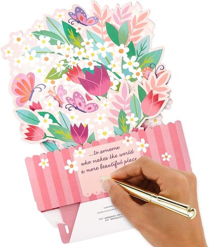 Hallmark Paper Wonder Musical Pop Up Birthday Card with Motion (Butterflies and Flowers) in Saudi Arabia