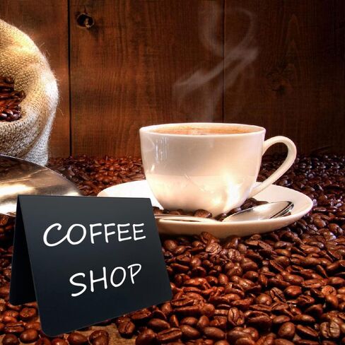 12 قطعة من لافتات السبورة الصغيرة مقاس 4 × 3 بوصة لعلامة الطباشير، لافتات الطاولة المحجوزة، سهلة الكتابة والمسح، ملصقات الطعام لبوفيه الحفلات، بطاقات المكان، ديكورات المناسبات، الزفاف، المخبز، لافتة سبورة صغيرة in Kuwait