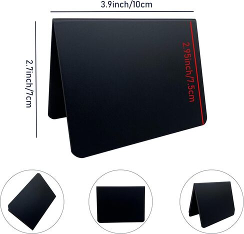 12 قطعة من لافتات السبورة الصغيرة مقاس 4 × 3 بوصة لعلامة الطباشير، لافتات الطاولة المحجوزة، سهلة الكتابة والمسح، ملصقات الطعام لبوفيه الحفلات، بطاقات المكان، ديكورات المناسبات، الزفاف، المخبز، لافتة سبورة صغيرة in Kuwait