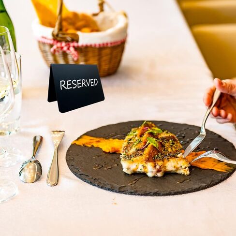 12 قطعة من لافتات السبورة الصغيرة مقاس 4 × 3 بوصة لعلامة الطباشير، لافتات الطاولة المحجوزة، سهلة الكتابة والمسح، ملصقات الطعام لبوفيه الحفلات، بطاقات المكان، ديكورات المناسبات، الزفاف، المخبز، لافتة سبورة صغيرة in Kuwait