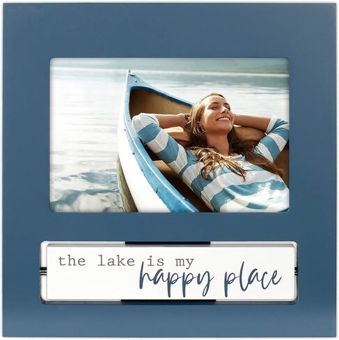 تصميمات Malden International 4x6 الحياة أفضل في إطار الصورة باللونين الأبيض والأزرق في The Lake Expressions in Saudi Arabia