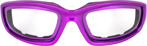 زوجان من نظارات Birdz Eyewear Oriole المضادة للضباب، نظارات ركوب الدراجات النارية للنساء، إطارات وردية وأرجوانية مقاومة للخدش مع عدسات شفافة in Saudi Arabia