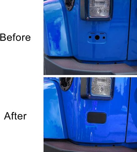 ABS Black Rear License Plate Deletion Panel Bracket Fit for Jeep JK 2007-2018, Durable License Plate Bracket in Saudi Arabia