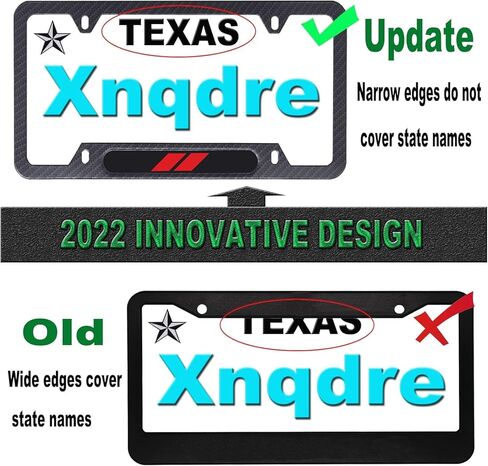 2Pcs Aluminum Alloy License Plate Holder License Plate Frames with Screw Caps Compatible with Toyota 4runner Tacoma Tundra in Kuwait