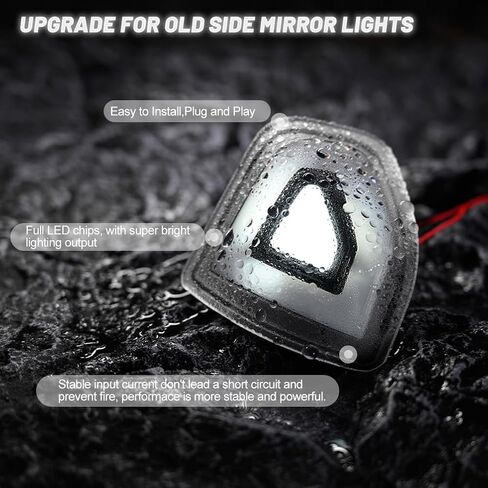 NJSBYL Amber LED Side Mirror Turn Signal Light Kits for 2021 2022 2023 Ram 1500 Classic 2500 3500 Smoked Lens Switchback White LED Marker Driving Parking Lights Towing Lighting 68460762AA 68460763AA in Saudi Arabia