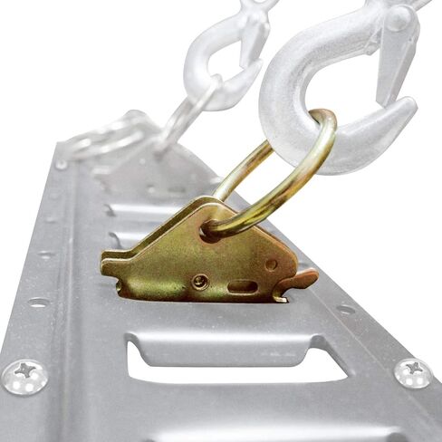 E-Track O Ring Tie Down Anchors WLL 1,500 رطل من الصلب شديد التحمل E Track Spring المناسب مع 2 في حلقة O لنظام ربط المسار الإلكتروني لتأمين البضائع في المقطورات المغلقة / المسطحة والشاحنات in Saudi Arabia