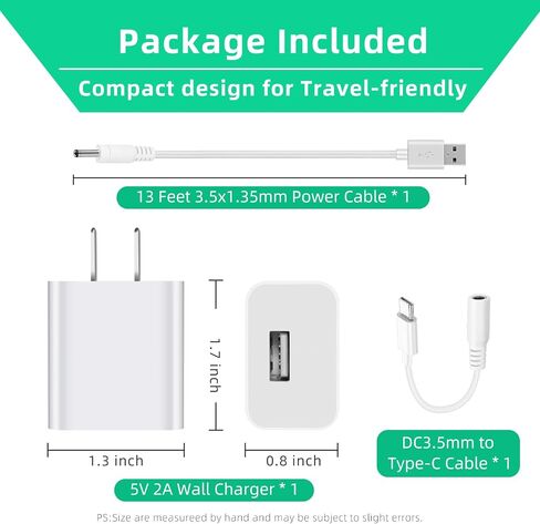 4m/13.1ft Indoor Camera Power Adapter Charger for Ring Stick Up Cam Battery Plug-in/2nd Gen/3rd Gen, Ring Pan Tilt Stick Up Camera Power Cable Cord Replacement in Saudi Arabia