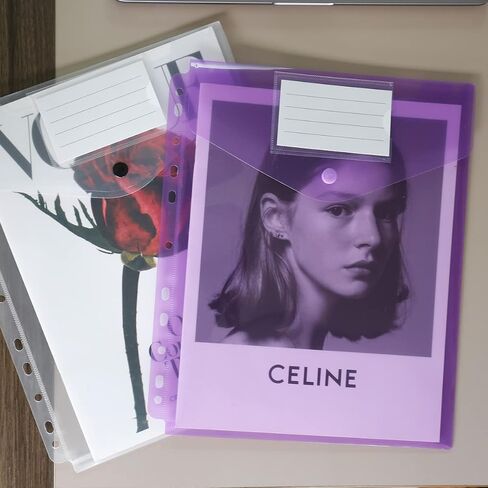 Plastic Binder Dividers 6 Pack A4 Folder with Snap Closure for 2/3/4/11 Ring Binders and Removable Mark Label in Broadwise, 6 Colors in Saudi Arabia