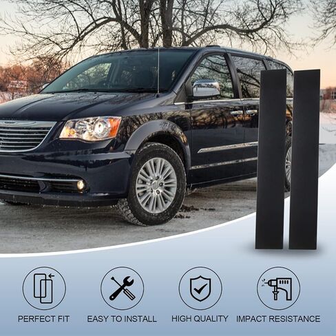 926-445 926-446 B Pillar Trim Door Molding for Front Passenger & Driver Side Windshield Outer Compatible with 2008-2016 Chrysler Town & Country 2008-2020 Dodge Grand Caravan Part# 5020664AA 5020665AA in Saudi Arabia
