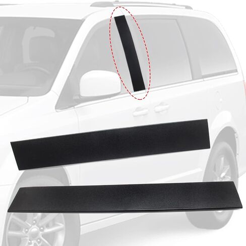 926-445 926-446 B Pillar Trim Door Molding for Front Passenger & Driver Side Windshield Outer Compatible with 2008-2016 Chrysler Town & Country 2008-2020 Dodge Grand Caravan Part# 5020664AA 5020665AA in Saudi Arabia