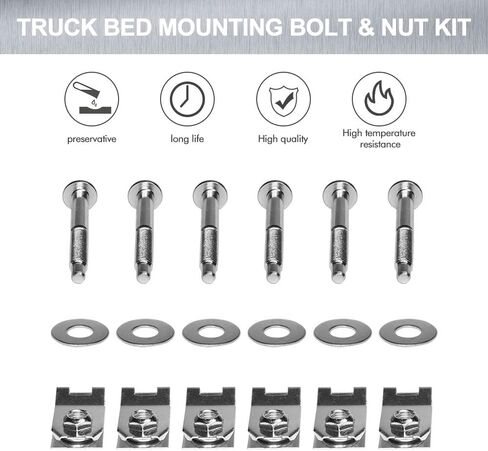طقم أدوات تثبيت مسمار تثبيت سرير الشاحنة يناسب 1999-2016 Ford F250 F350 Super Duty Truck يستبدل # W706640S900 W706641S900 W708770S436 XC3Z9900038AA 924-311 in Saudi Arabia