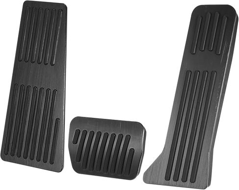 Anti Slip No Drilling Pedal Covers Foot Pedal Pads for Mazda 3 2014-2018 Aluminum Alloy Black(Set of 3) in Saudi Arabia
