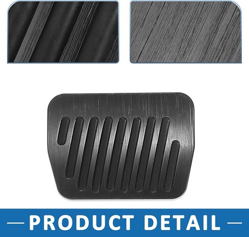 Anti Slip No Drilling Pedal Covers Foot Pedal Pads for Mazda 3 2014-2018 Aluminum Alloy Black(Set of 3) in Saudi Arabia