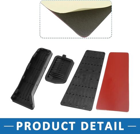 Anti Slip No Drilling Pedal Covers Foot Pedal Pads for Mazda 3 2014-2018 Aluminum Alloy Black(Set of 3) in Saudi Arabia