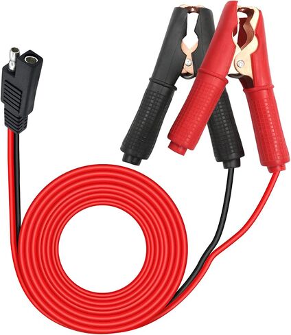 SAE Connector to Battery Clips SAE Alligator Clips 14AWG Battery Alligator Clips to SAE 12V 24V for Battery Charging Or Other Equipment (1m) in Saudi Arabia