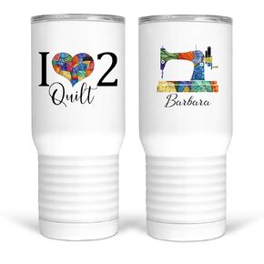 I Love to Quilt - Personalized Quilting Mugs and Tumblers