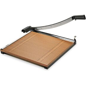 X-ACTO Square Commercial Grade Wood Base Guillotine Trimmer, 15 Sheets, 18" Cut Length, 18 X 18
