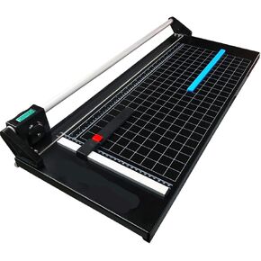 24 Inch Paper Trimmer, Rotary Paper Cutter, Precision Board Paper Trimmer with Measurement Grids, Bi-Directional Cutting Blade for Graphic Film, Canvas