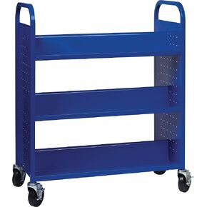 Lorell LLR99932 - Lorell Double-Sided Book Cart