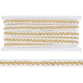 FreeBloss 10 ياردة Golden Gimp Braid Trim 0.5 '' 'Gold Gold Trim Polyester Progyester Trim Trim Trim Trim Trim Trim لخياطة زي DIY المفروش