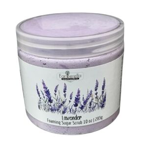LAVENDER Exfoliating Foaming Sugar Body Scrub, 10 oz jar