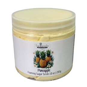 PINEAPPLE Exfoliating Foaming Sugar Body Scrub, 10 oz jar