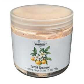 NEROLI BLOSSOM Exfoliating Foaming Sugar Body Scrub, 10 oz jar