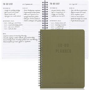 ZICOTO Aesthetic To Do List Notebook For Work or Home - Simple Daily Planner to Easily Organize Your Tasks And Boost Productivity - Stylish Undated Organizer Supplies For Women and Men