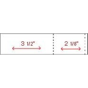5875-PM Postage Meter Tape on a 5 7/8" x 1 9/16" Sheet. Perfed for a Choice of Imprint Sizes and Has a 1/4" Peel Tab. 300 Sheets