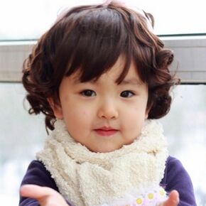 Brown Short Curly Wave wigs for Kids Girls Cosplay Wig Hair Adjustable Cosplay Halloween Costume Party