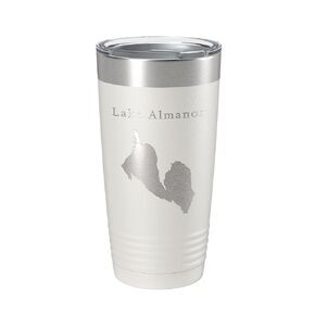 Lake Almanor Map Tumbler Travel Mug Insulated Laser Engraved Coffee Cup California 20 oz Purple