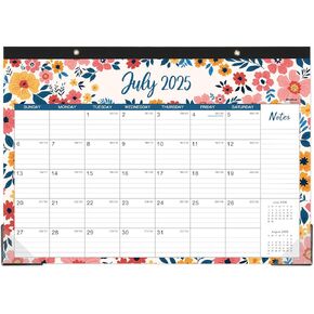 Desk Calendar 2025-2026 - Jul 2025 - Dec 2026, Large Monthly Desk Calendar 18 Months, 17" x 12", Desk Pad, Large Ruled Blocks, to-do List & Notes, Best Desk/Wall Calendar for Planning or Organizing