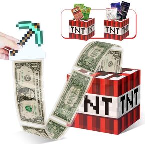 Pixel Style Money Box for Cash Gift - Birthday Money سحب مربع للهدية النقدية للبنين Girls Video Game Game Form