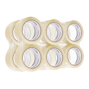 Amazon Basics Packaging Tape, 1.9 in x 72.2 yards, 1.8mil Thickness (6 Rolls), Clear