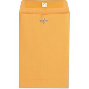 Universal 35260 Kraft Clasp Envelope, 28lb, #55, 6 x 9, Brown Kraft, 100/Box