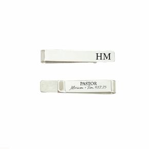 Personalized Pastor Gift Pastor Tie Clip Pastor Tie Bar Gift For Wedding Party Tie Clip For My Pastor on Wedding Party Personalized Initials PASTOR-TIE