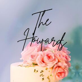 Cake Topper Wedding Bride and Groom,12 Colors Acrylic Personalized Wedding Cake Topper for Any Words,Customized Anniversary Wedding Cake Toppers