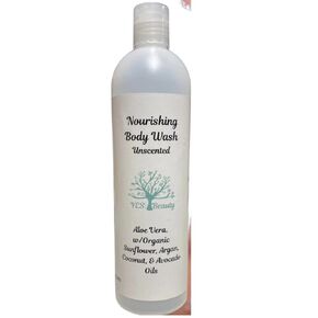 Nourishing Body Wash - YOU CHOOSE SCENT - SLS-Free Argan, Coconut, Avocado Oils (18 oz., Honey Almond)