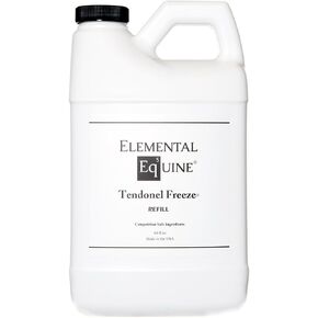 Elemental Equine Tendonel Freeze 64oz Liniment Rub for Horses - Soothe and Relax Tired Muscles While Providing Cooling Relief and Reduced Stiffnes